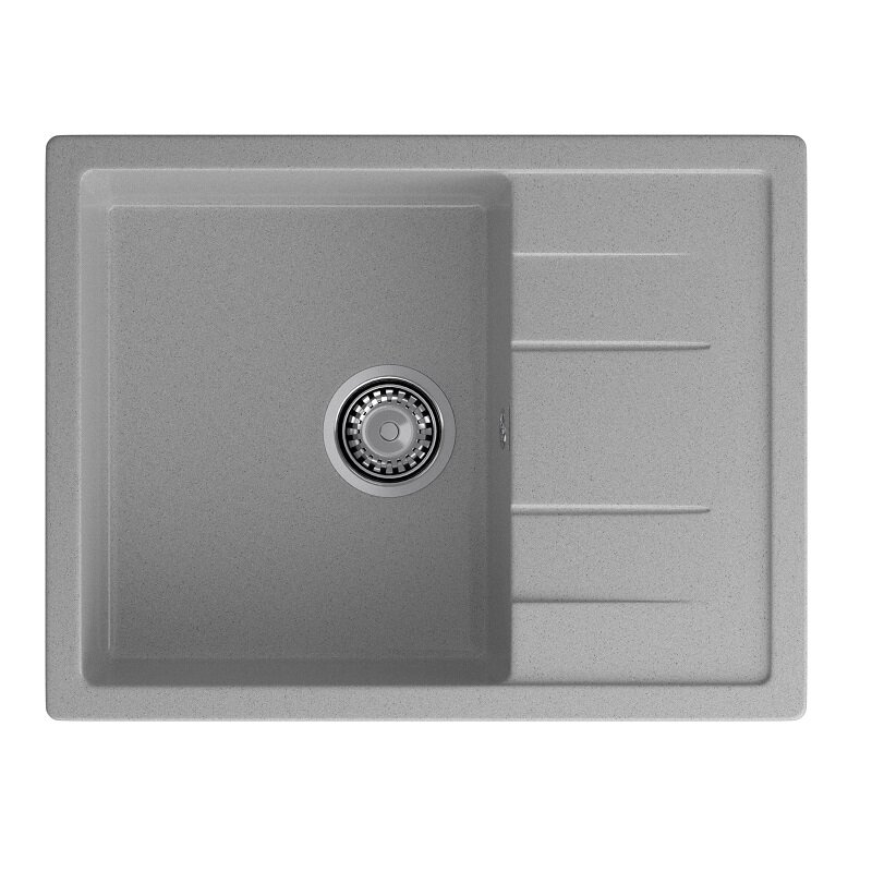 Кухонная мойка GranFest QUADRO 650L, серый
