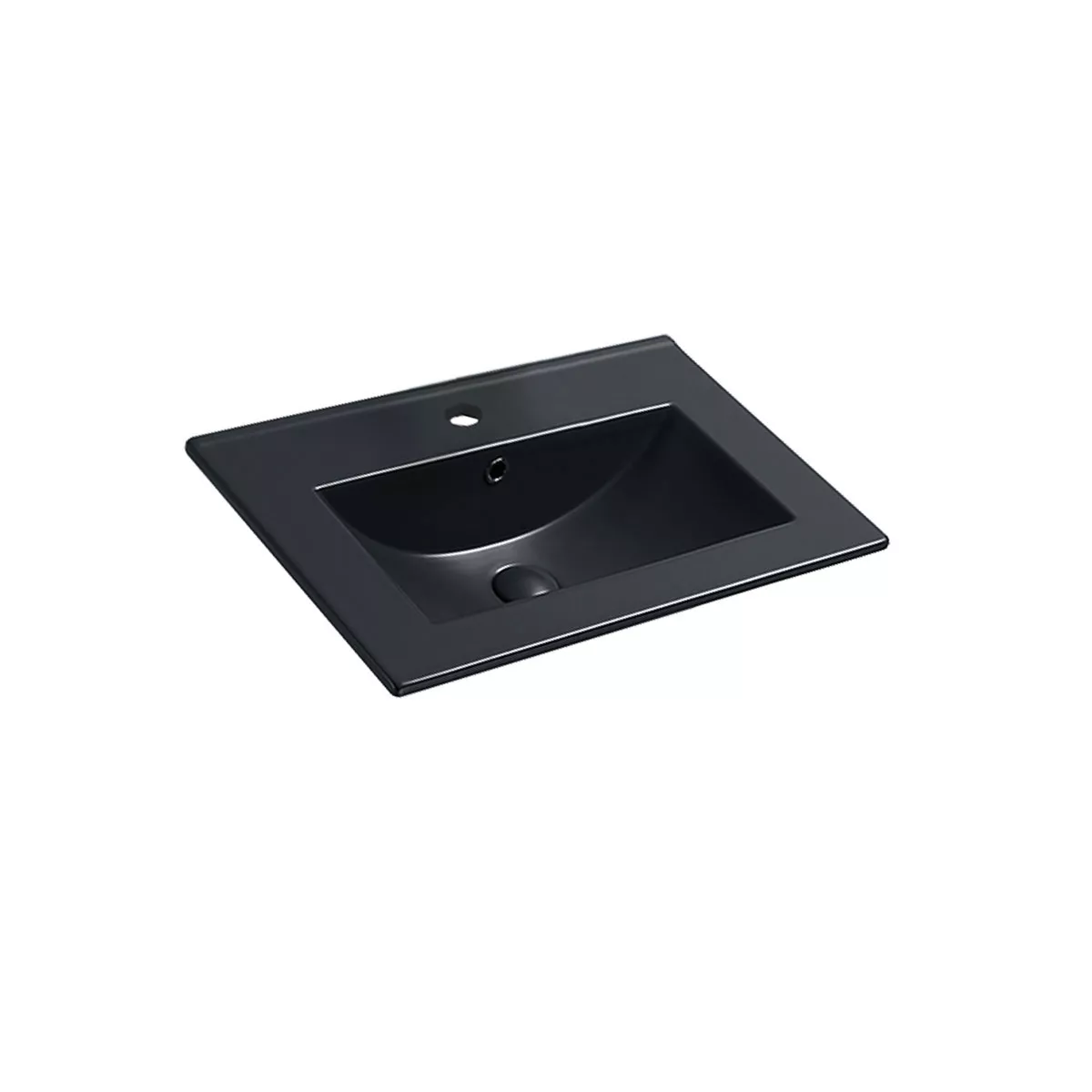

Встраиваемая раковина Vincea 61х46 черная матовая