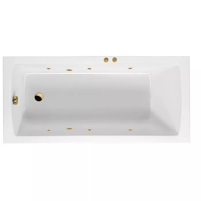 

Ванна акриловая Excellent Aquaria Soft 170х75 с гидромассажем белый - золото