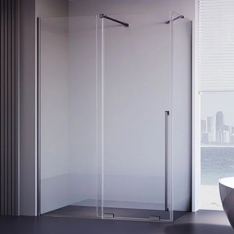 

Душевой уголок Veconi Premium Trento PTC-SP-50GR 100х80 см, профиль брашированный графит, стекло прозрачное