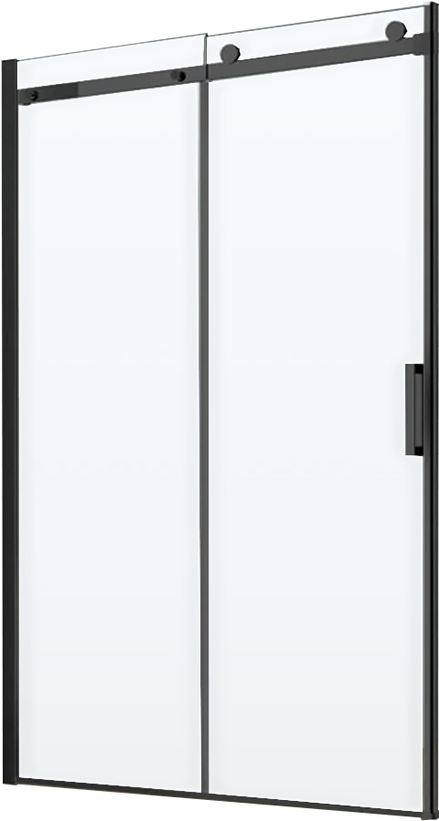 Душевая дверь Vincea Como 120 черная стекло прозрачное VDS-1C120CLB - фото 1