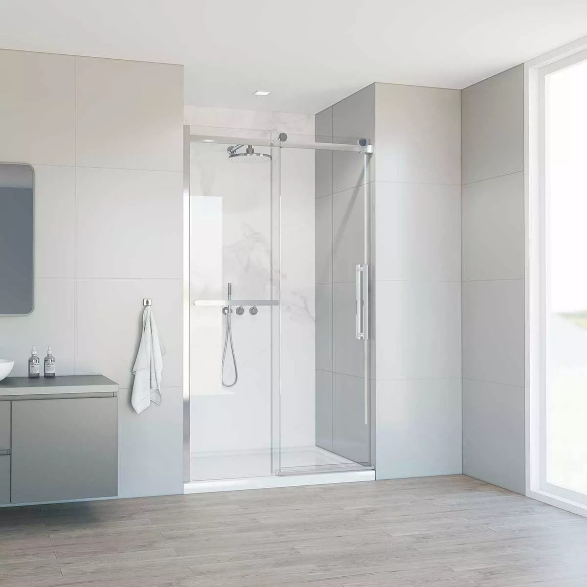 

Душевая дверь в нишу Vincea Como Soft VDS-1CS140CL 140 см профиль хром