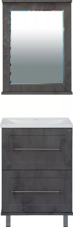 

Мебель для ванной Misty Марта 60 темный бетон