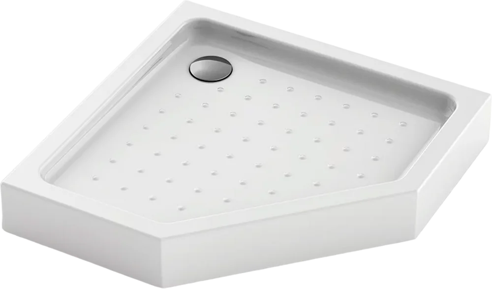 Пятиугольные душевые поддоны Поддон для душа Veconi Tezeo acrylic TZ-53 90x90, белый