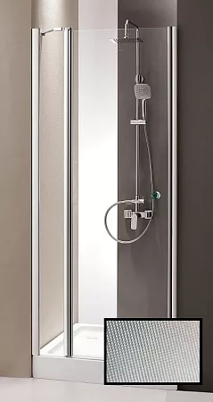 

Душевая дверь Cezares Verona 120 хром стекло рифленое