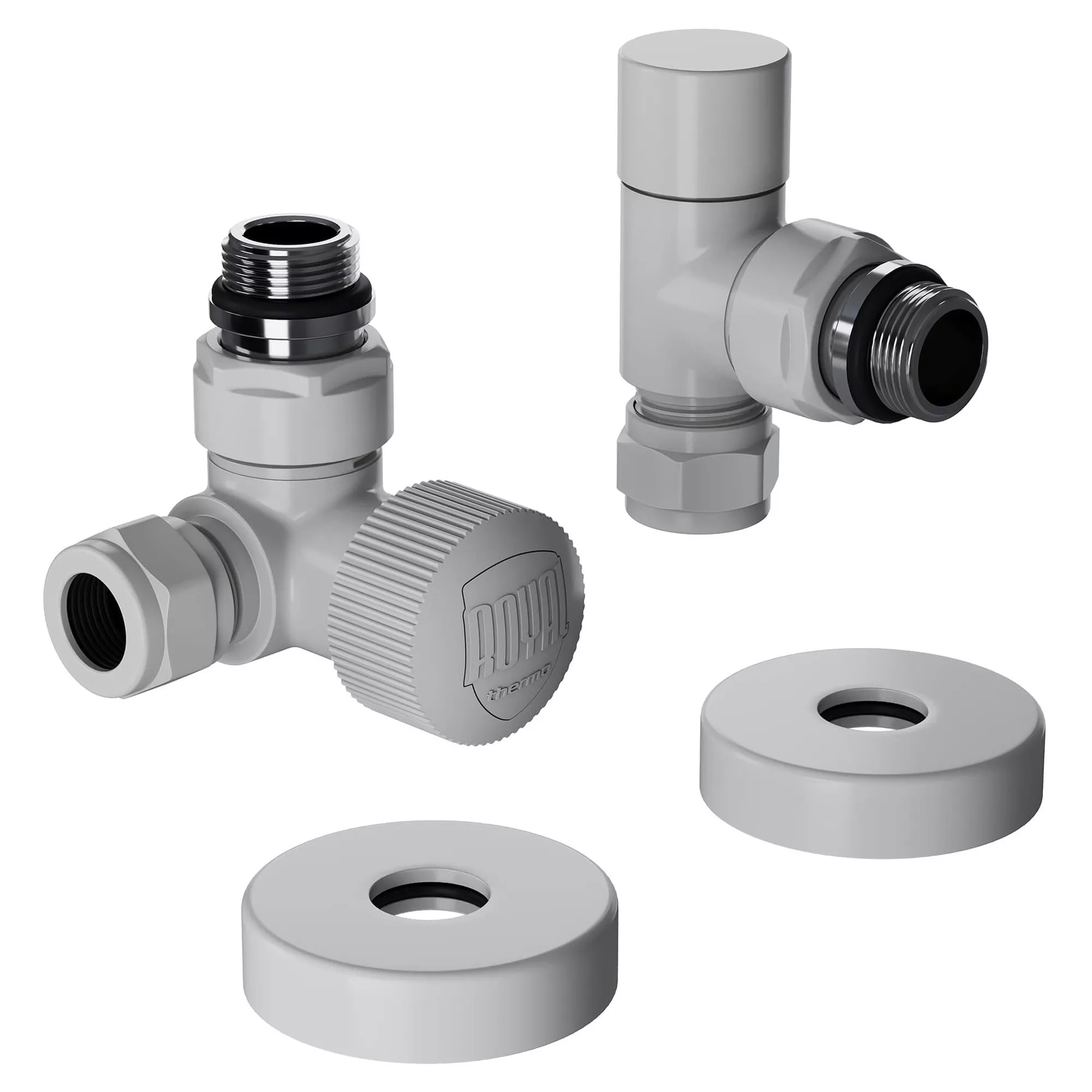 

Набор термостатический трехосевой Royal Thermo Design Pro 15мм М30х1,5 (Белый)