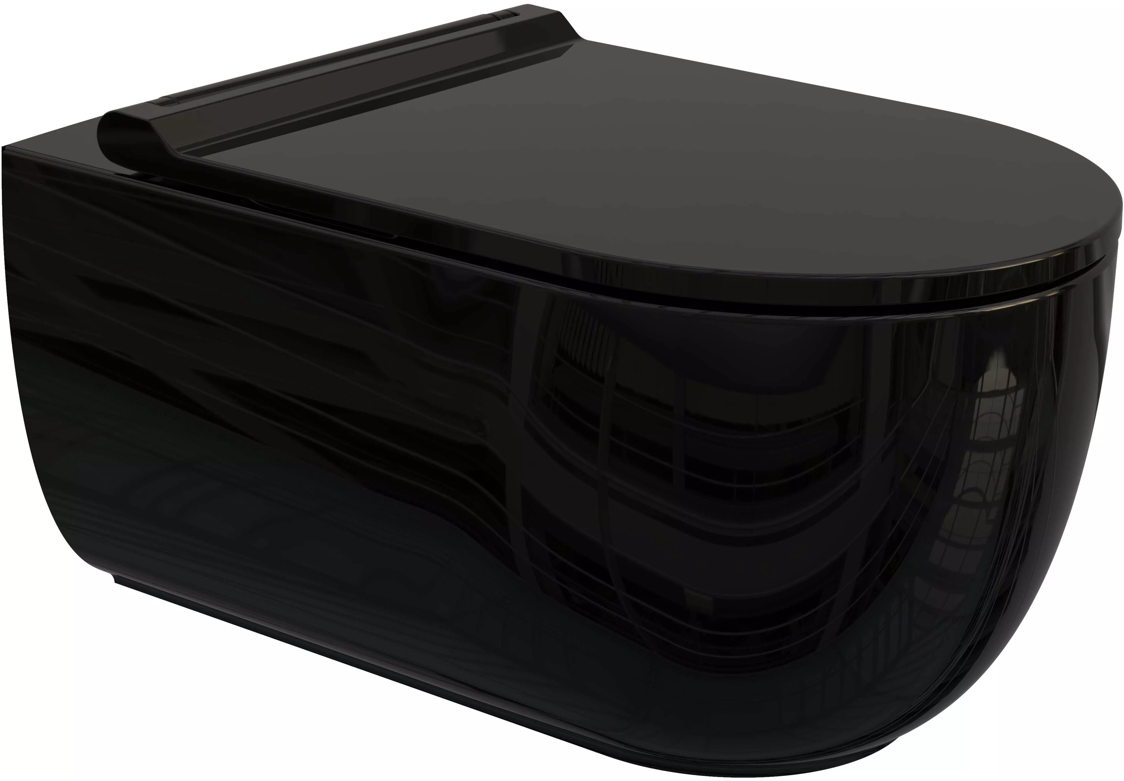 

Унитаз подвесной Bien Vokha безободковый, с функцией биде, черный глянец MDKA052N1VP1B9000