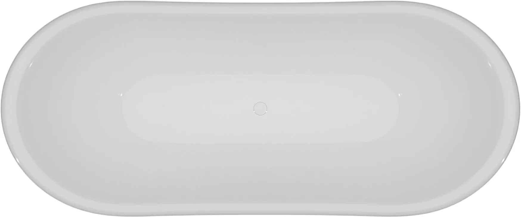 Акриловая ванна Artemis Cloe 180x75 белая, ножки хром