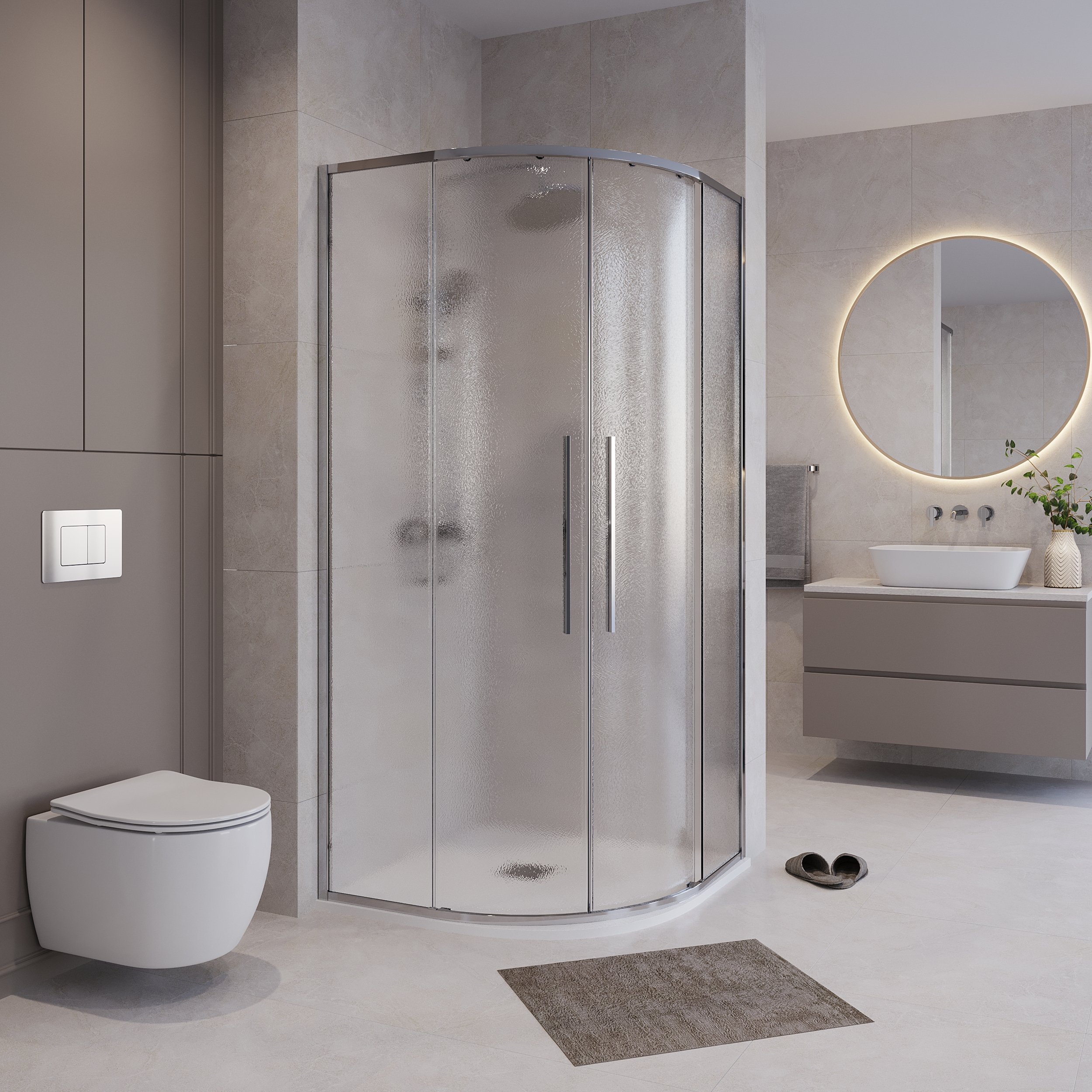 

Душевой уголок Niagara Nova NG-3625-34 80x80, профиль хром, стекло шиншилла