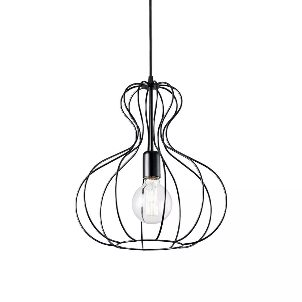 

Подвесной светильник Ideal Lux Ampolla-1 SP1 Nero 148502