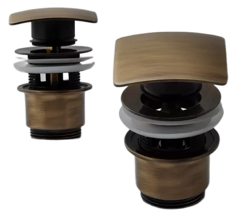 

Remer Донный клапан click-clack короткий с переливом 1 1/4"