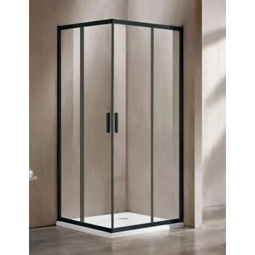 

Душевая дверь Vincea Garda 110 черная стекло прозрачное