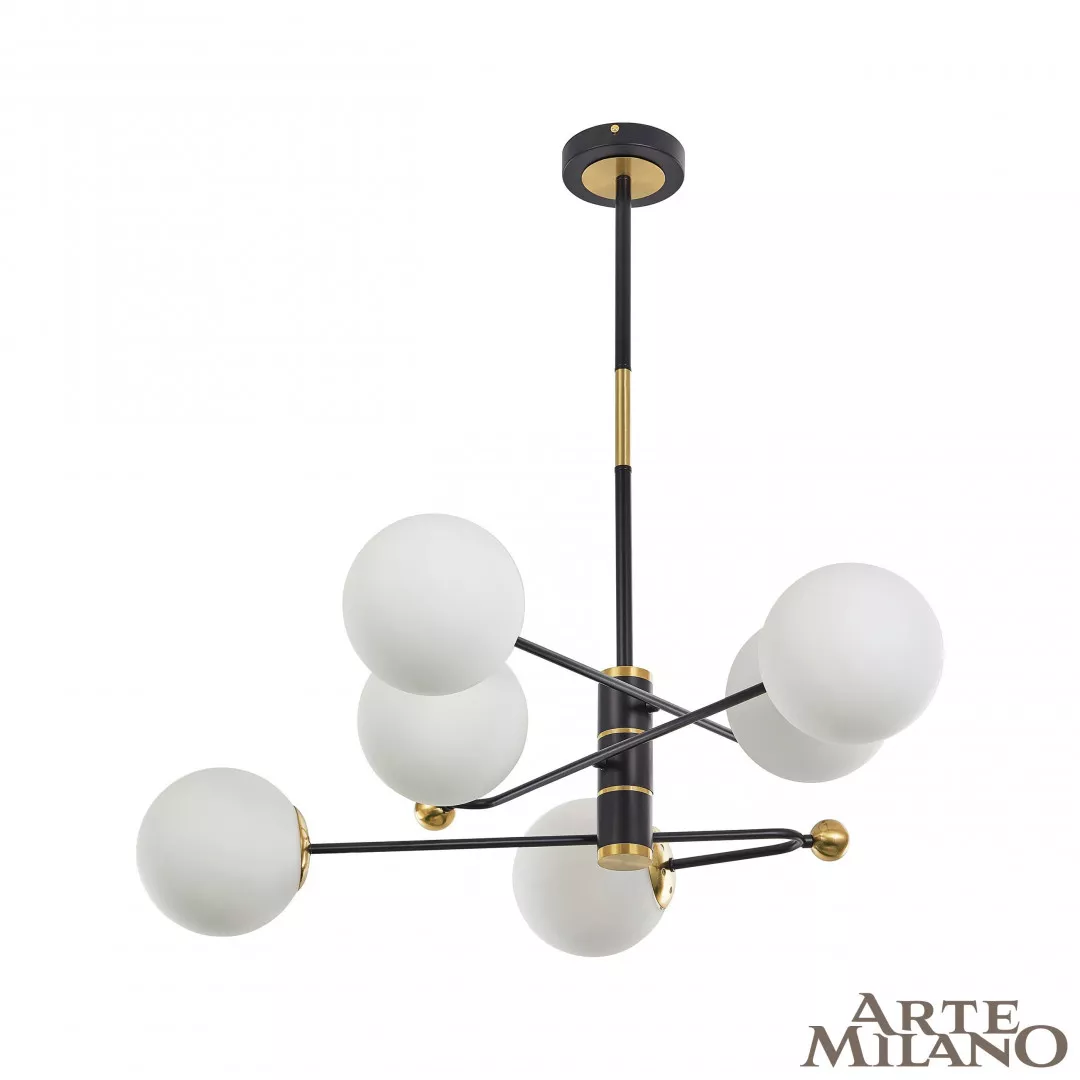 

Люстра на штанге Arte Milano 272708/6 BK/GD