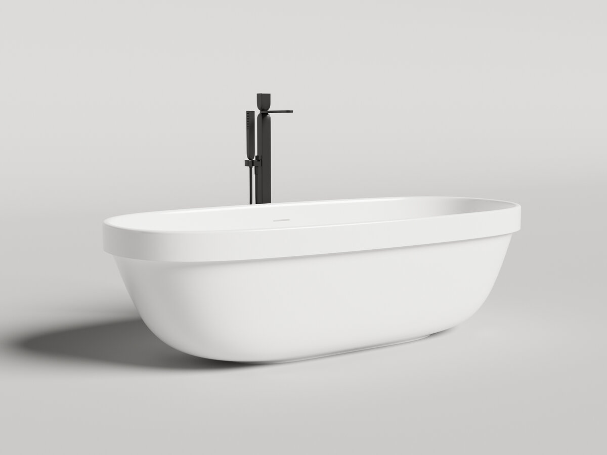 Ванна из искусственного камня Salini Greca 180х80 S-Stone 104821M