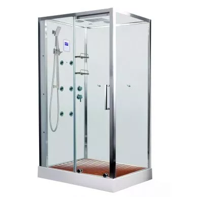 

Душевая кабина Acquazzone Viktoria правая 120х90 хром с паром