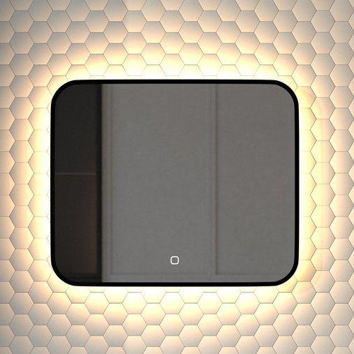 

Зеркало Defesto Aura DF 2963SH 60x50, с нейтральной подсветкой, сенсорный выключатель, черное