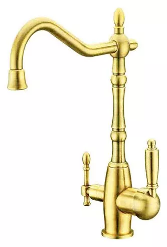 

Смеситель для кухни Zorg Sanitary ZR 312 YF-33 BR LIGHT с подключением фильтра светлая бронза