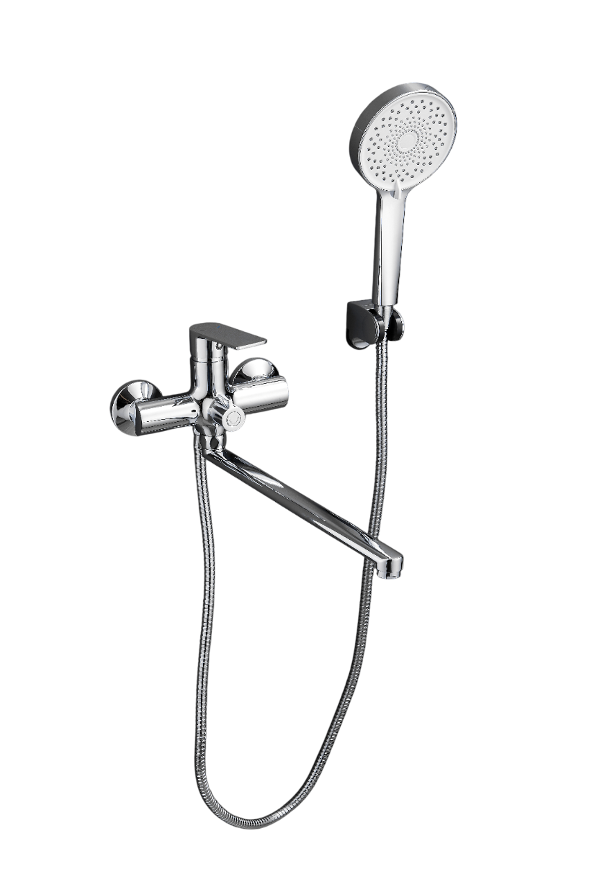 

Смеситель с длинным изливом для ванны BELZ B679 B22679 хром