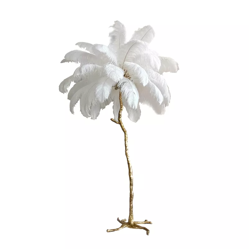 

Торшер Delight Collection Ostrich Feather BRFL5014 white/antique brass