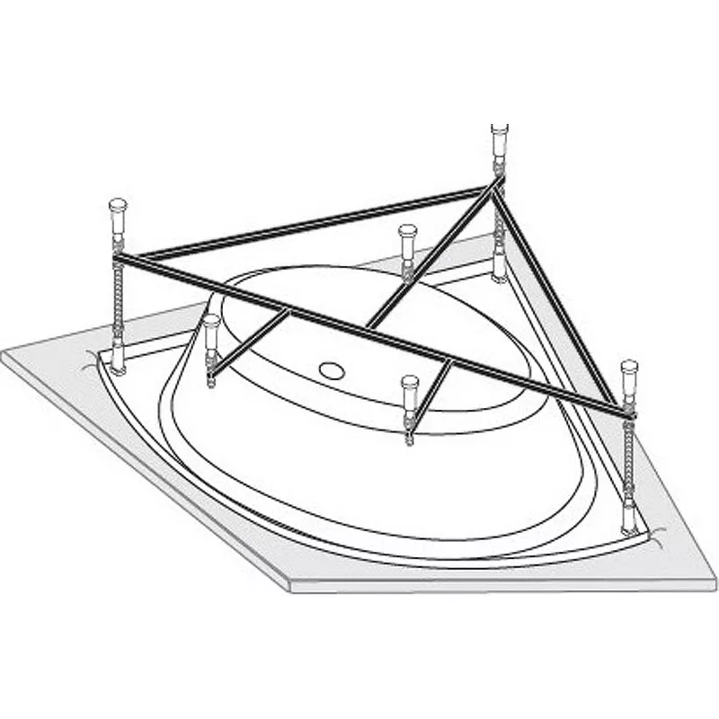 Каркас с ножками для ванны Vagnerplast Iris 143х143