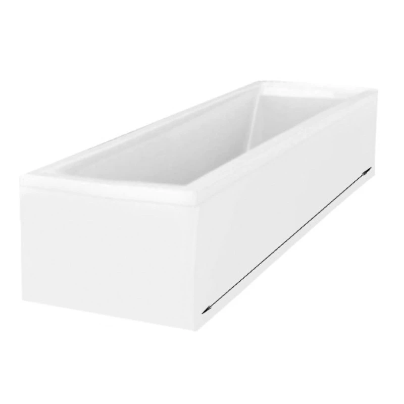 Фронтальная панель для ванны Vagnerplast 185х62 белая