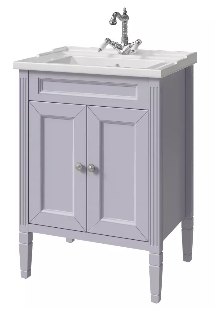 

Тумба под раковину Caprigo Albion 60 серый матовый, стилл