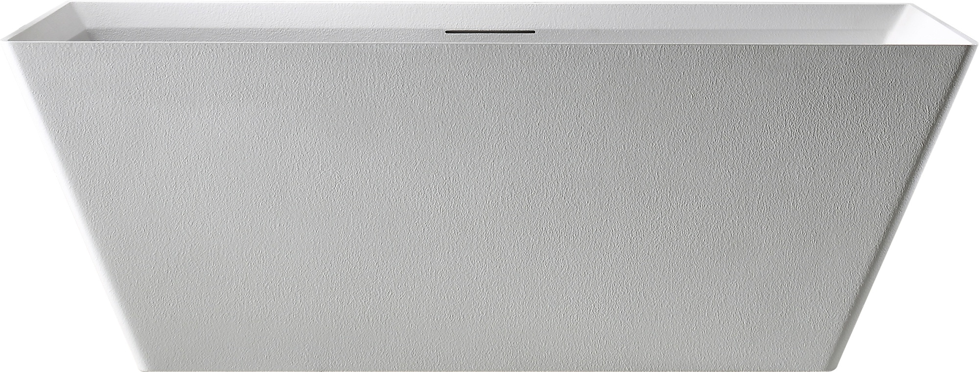 Ванна из искусственного камня AltroBagno Francesca 090101 170x75 см отдельностоящая матовая белая на ножках с донным клапаном с подголовником 196090₽