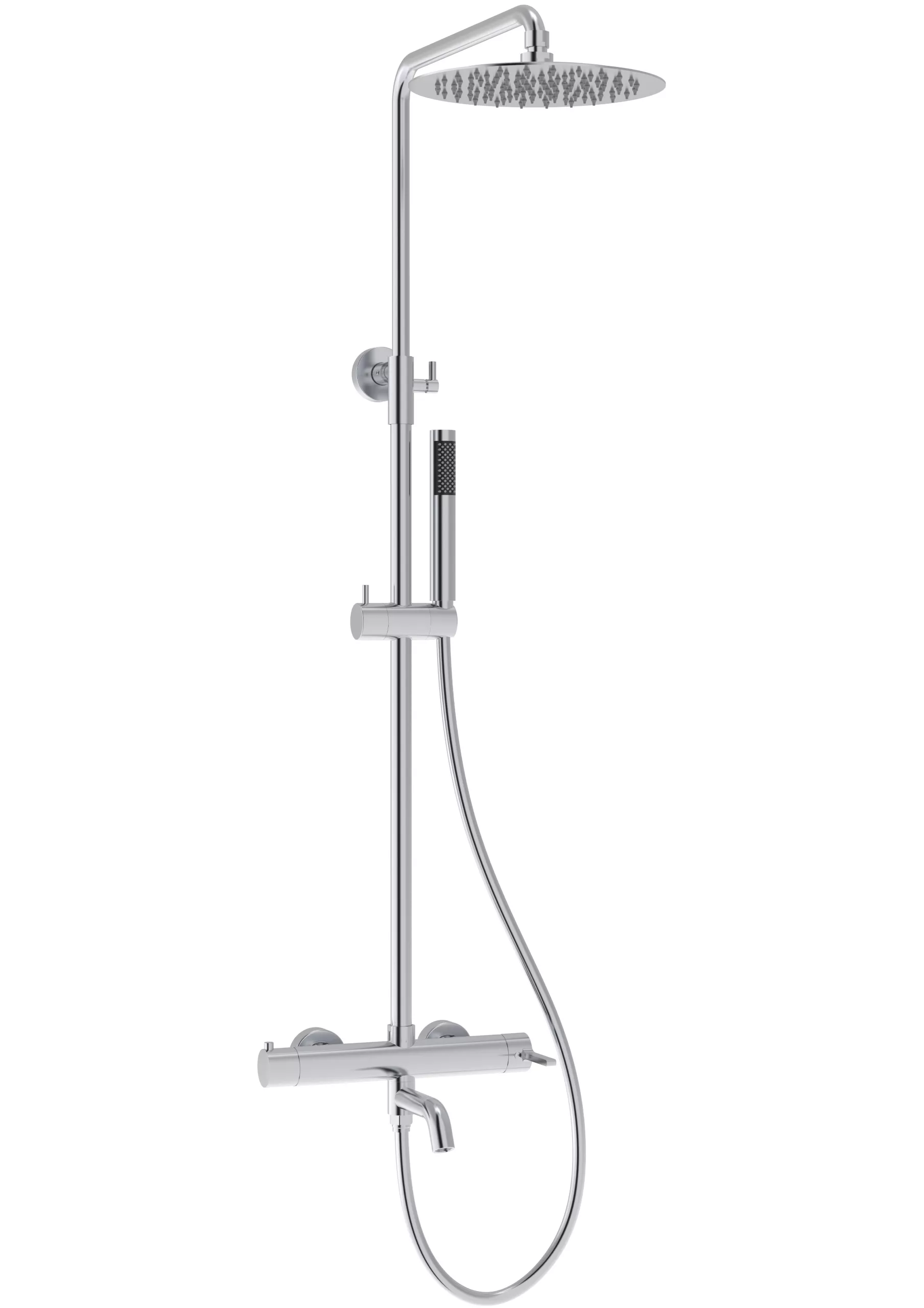 

Душевая стойка Vincea Villa VSFS-1VL1CH с изливом, хром