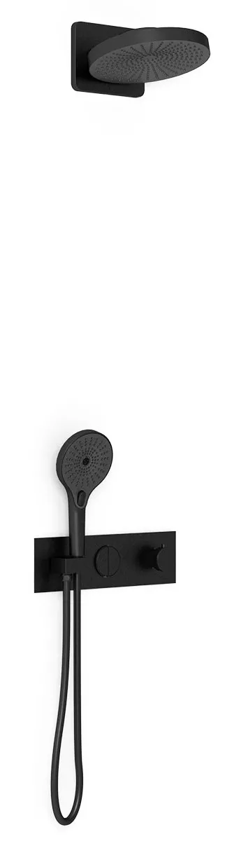 

Душевой комплект Vincea Inspire с термостатом черный матовый