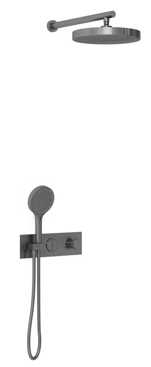 

Душевой комплект Vincea Inspire с термостатом темный хром