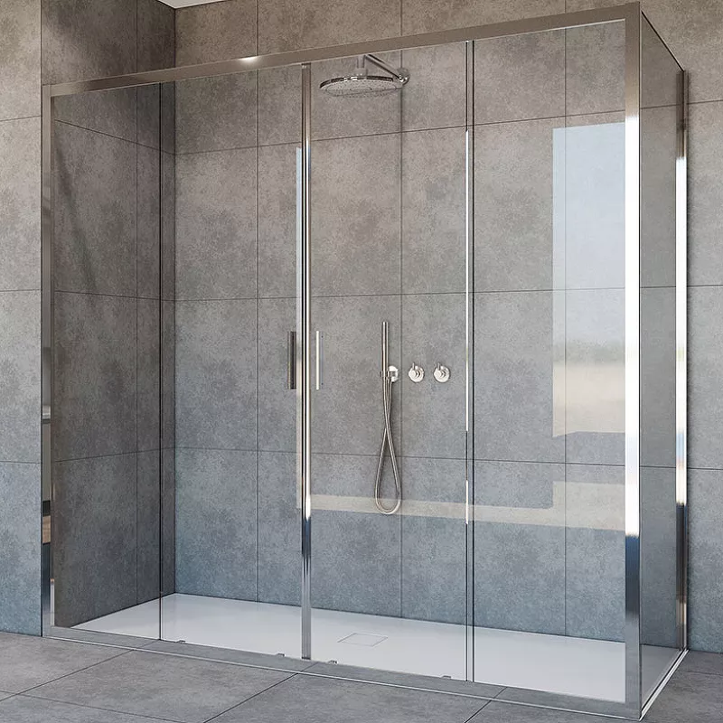 

Душевой уголок Vincea Garda 170х80 хром стекло прозрачное