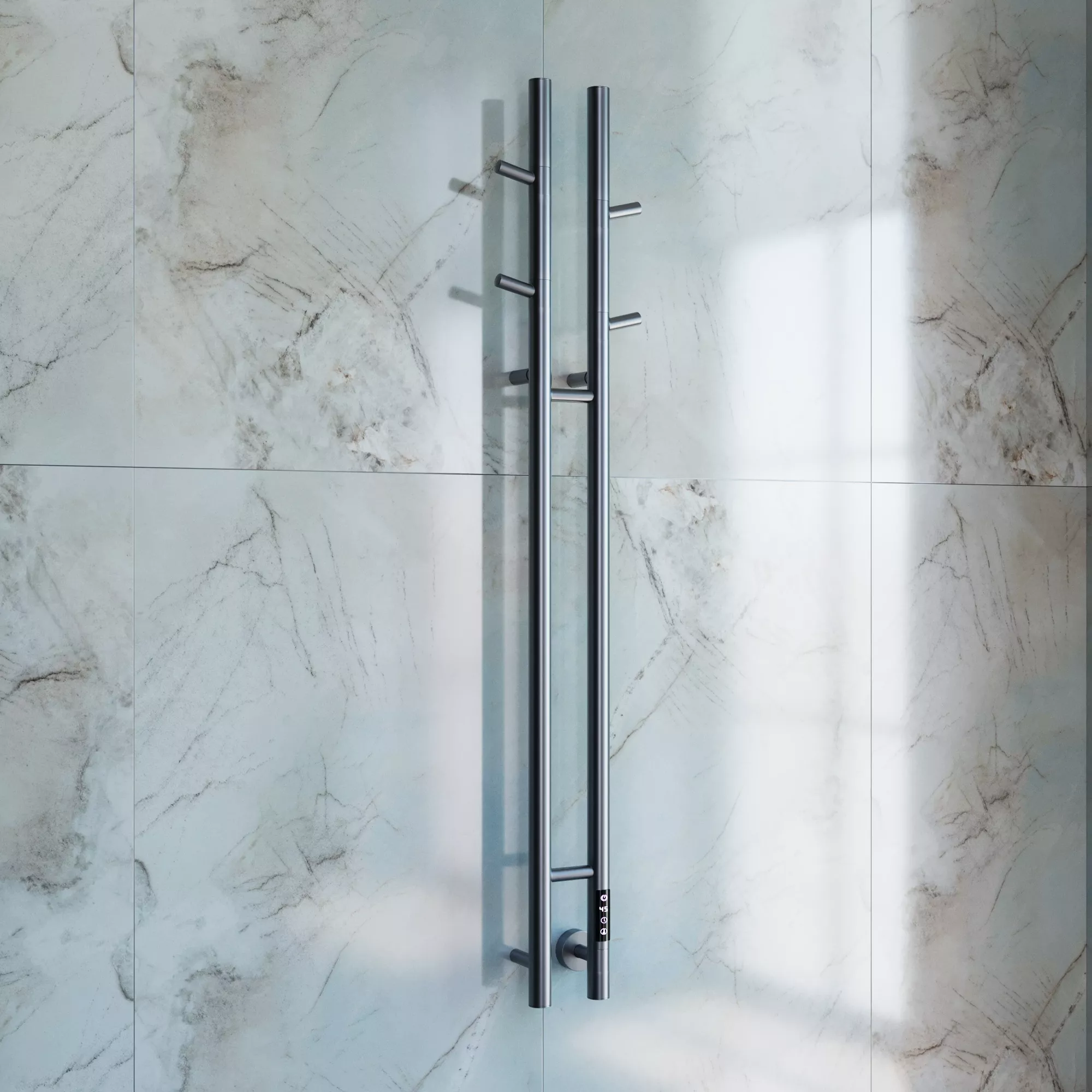 

Полотенцесушитель электрический Vincea VTD-1D2GE 25х130 с таймером, графит