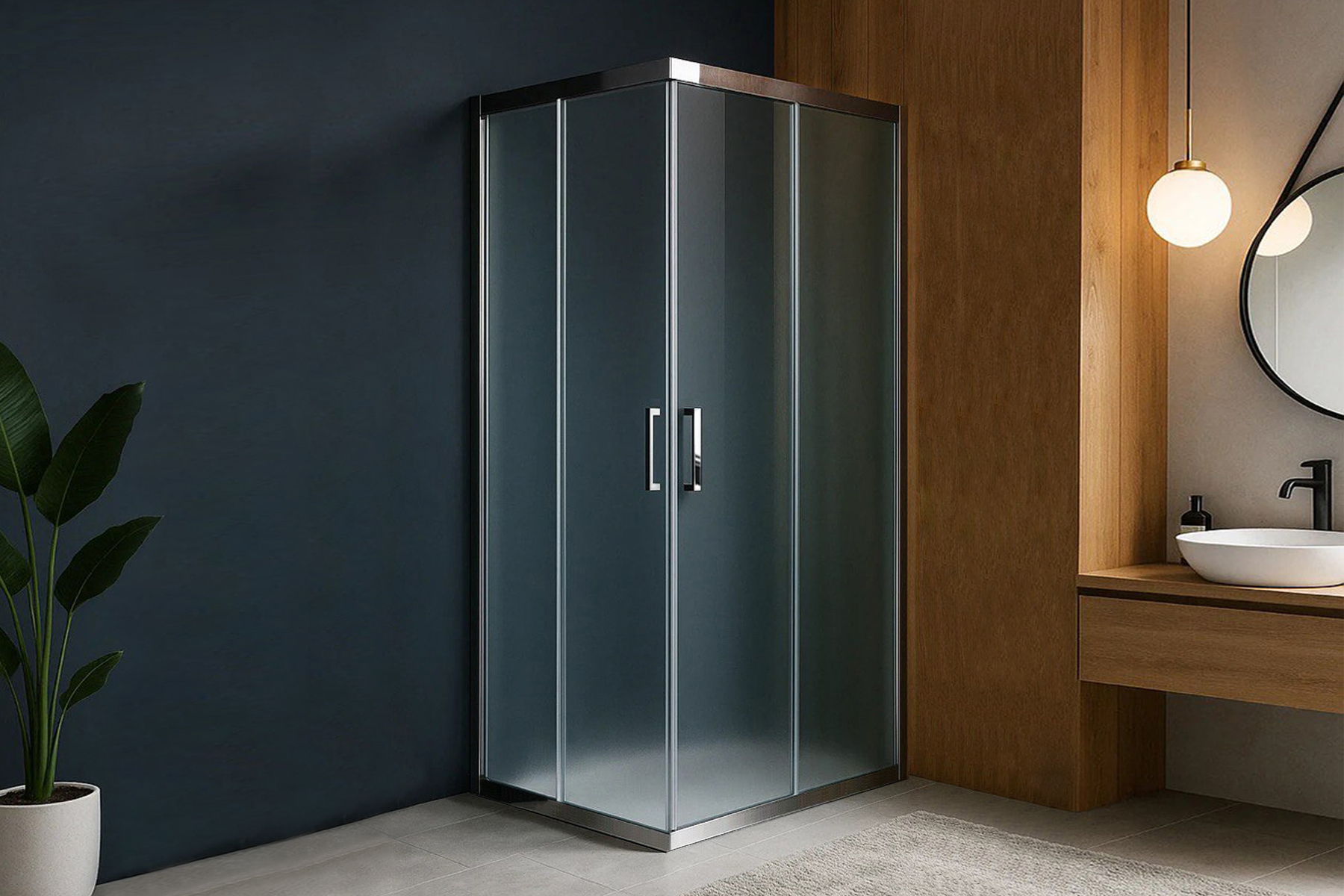 

Душевой уголок RB HPD-C-CH 110x110x200 (матовое)