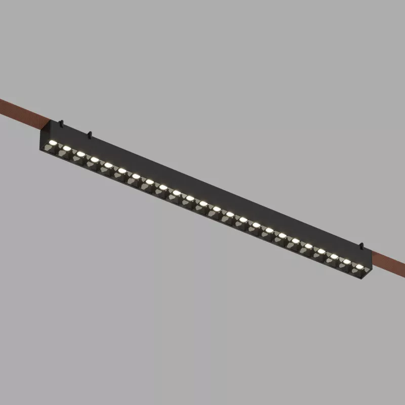 

Трековый однофазный светильник Denkirs Belty grill DK5672-BK