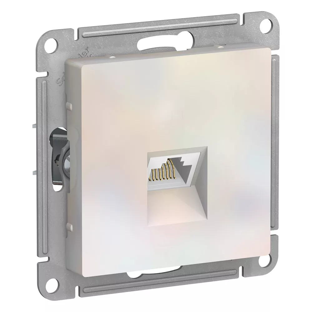 

Розетка компьютерная RJ45, кат. 6A, механизм Systeme Electric AtlasDesign Жемчуг ATN000486