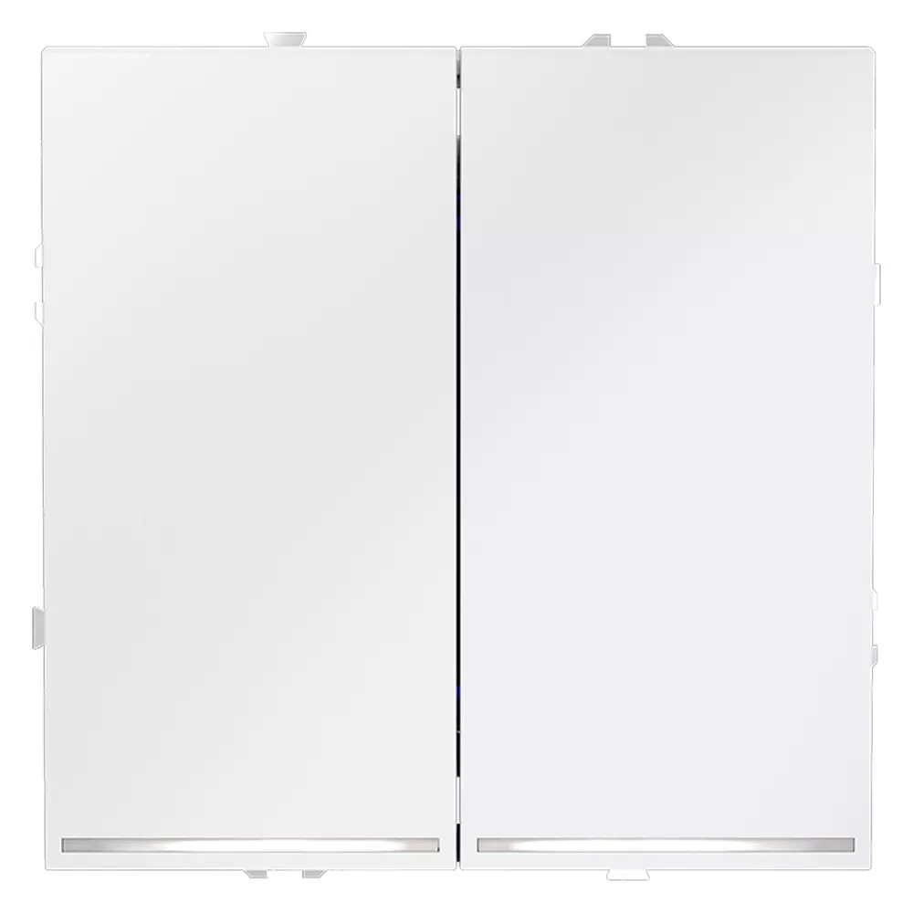 

Выключатель двухклавишный с подсветкой Voltum S70 VLS020202