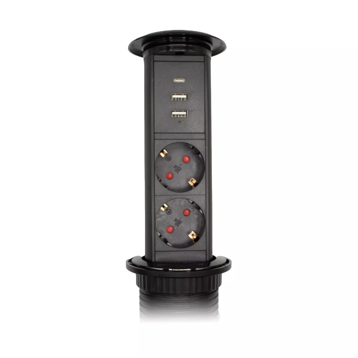 

Блок розеток LE3 (2 секции 2 USB + 1 type-C беспроводная зарядка) Mebax 00-00002874