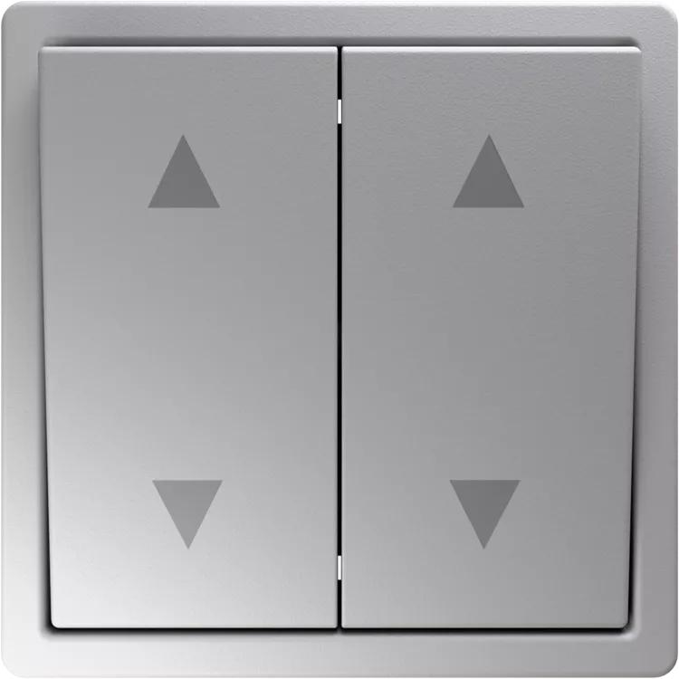 

Выключатель управления жалюзи двухклавишный Jasmart FD 10А/250В, soft touch белый матовый FD3028PWM