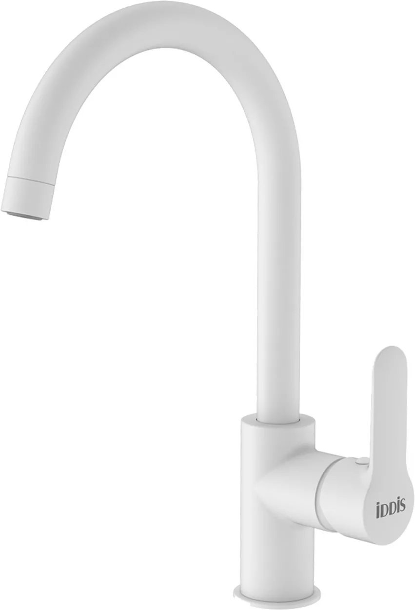 

Смеситель для кухни IDDIS Cuba CU6WTJ0i05 белый матовый