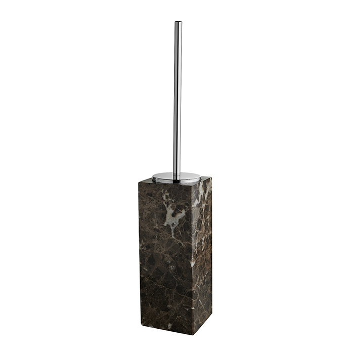 3SCPalace Marble Ершик для унитаза напольный 9xh62x9 см мрамор Emperador Darkлатунь цвет Хром 55937₽
