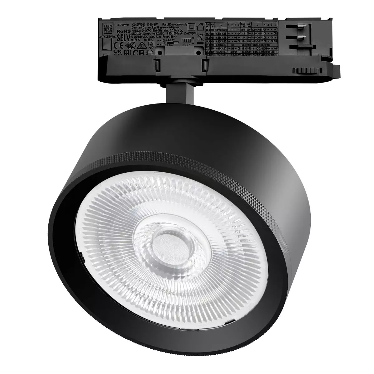 

Трековый трехфазный светильник Quattro LED 60G с адаптером Lightstar Alta Pro A5737QT60G