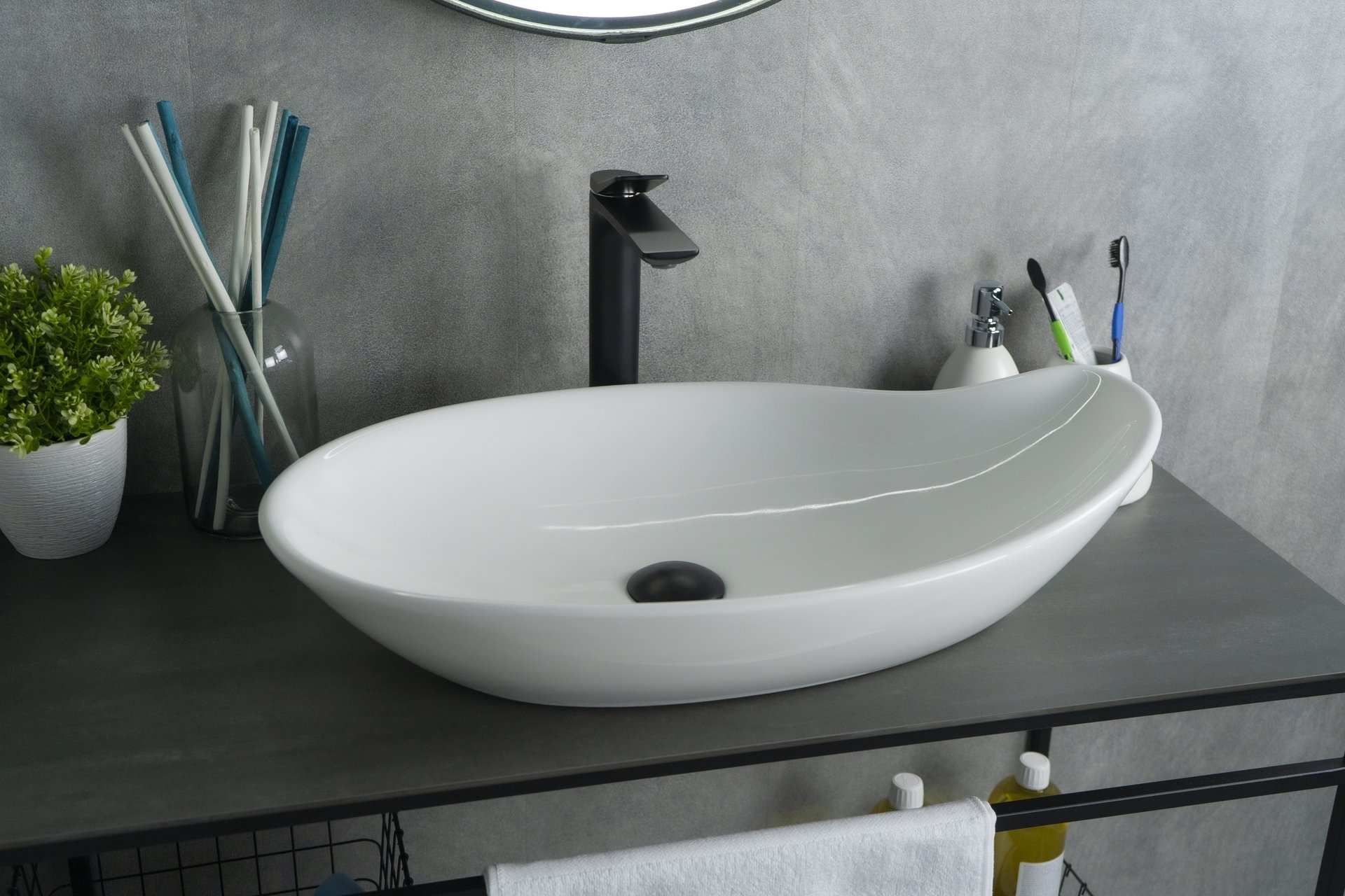 

Накладная раковина Gid 65 N9052 белая