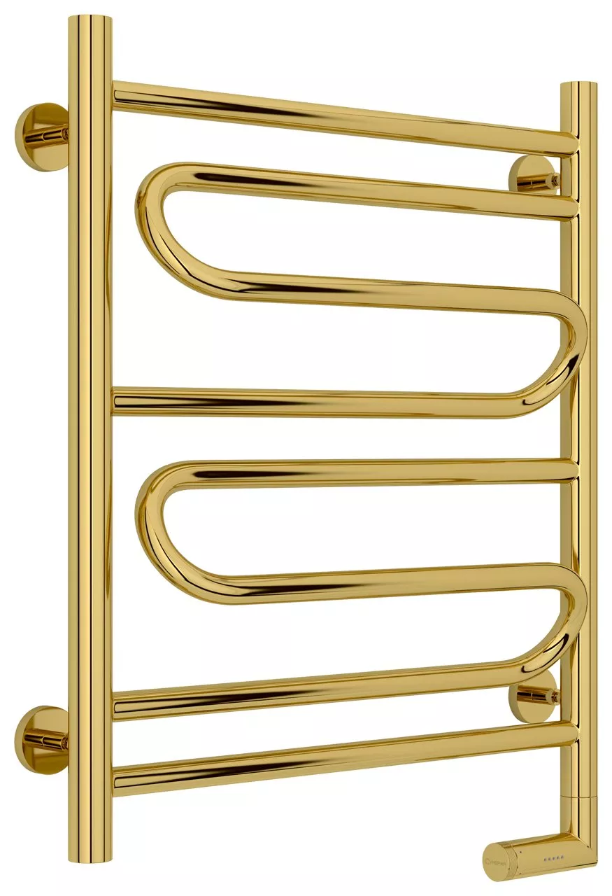 

Полотенцесушитель электрический РЭБ "ЭЛЕГИЯ 2.0" 600х500 / МЭМ правый (Золото)