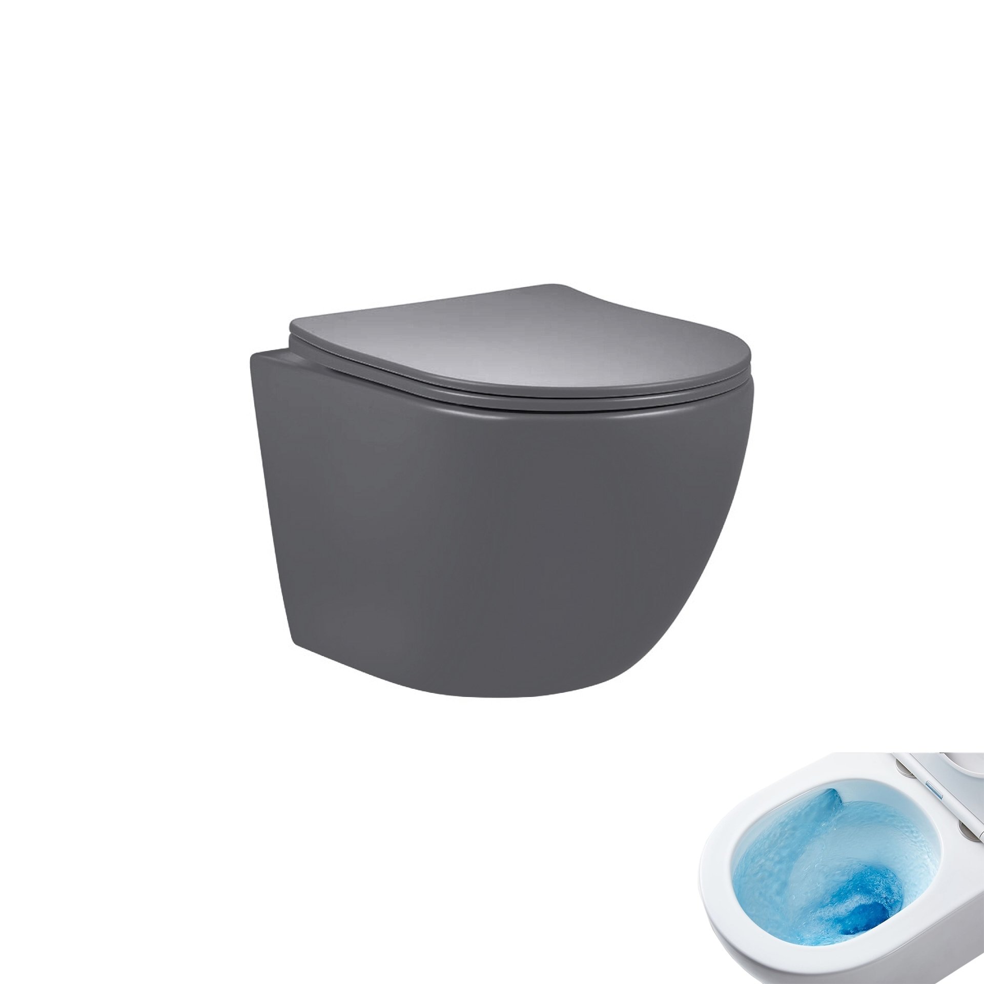 

Унитаз подвесной Gid Tr2122TF-Dgm