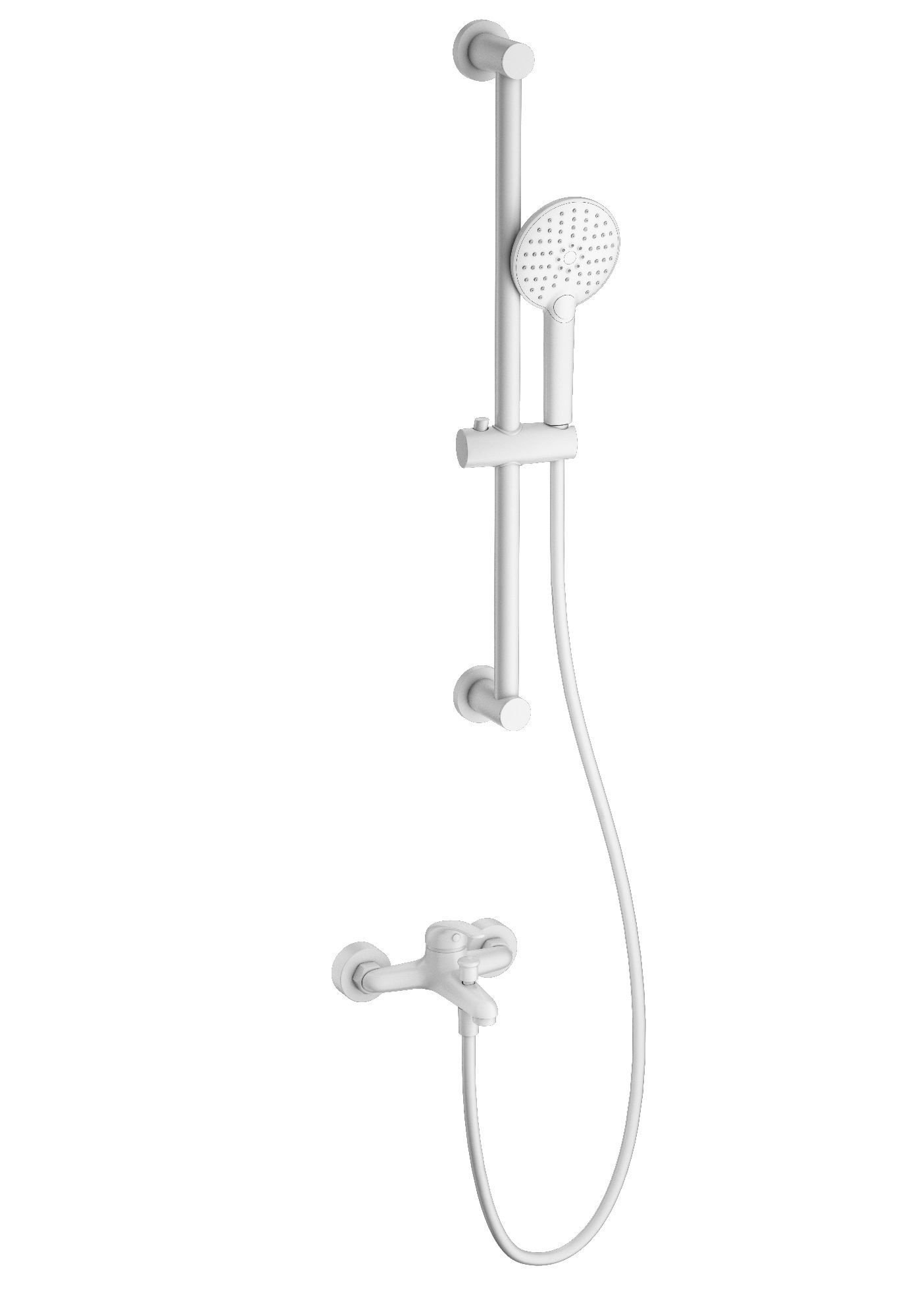 

Смеситель для ванны с душем Wonzon & Woghand WW-4560-MW матовый белый