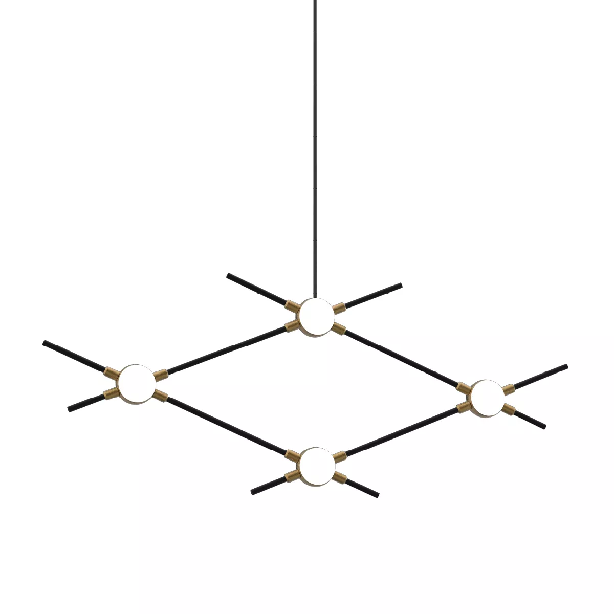 

Подвесная люстра DeLight Collection Molecular MD18001067-4A black/gold
