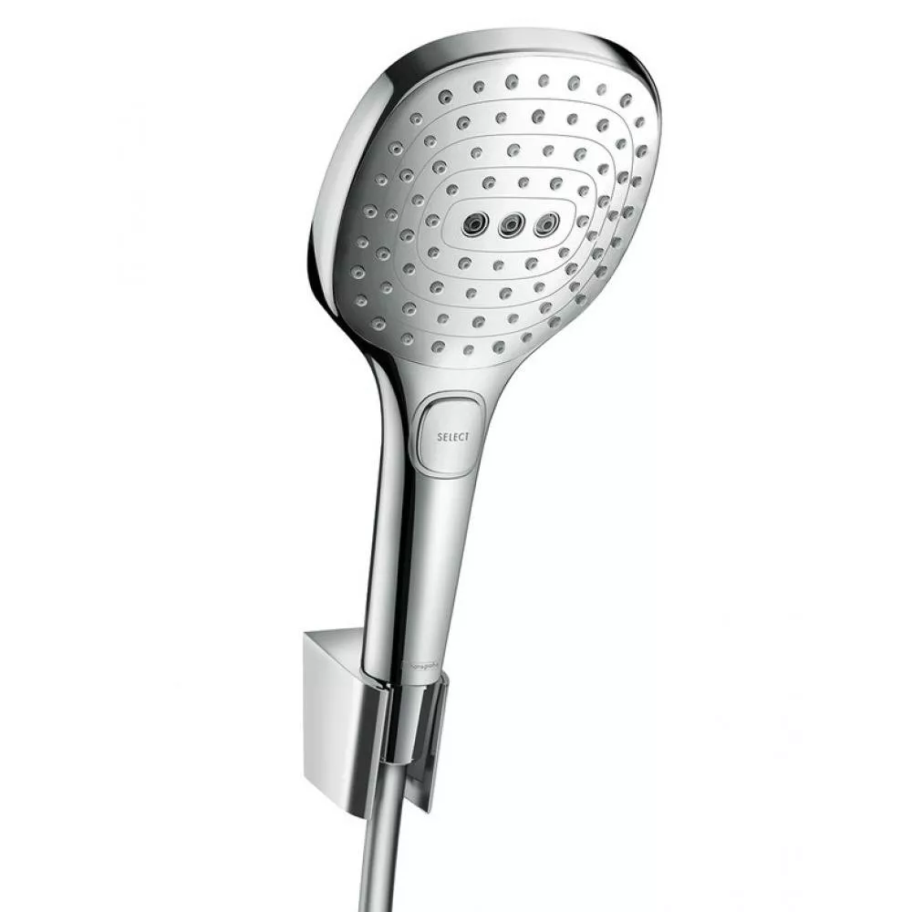 

Душевой набор (гарнитур) с держателем и шлангом 125 см Hansgrohe Crometta 120 3jet Porter 26700000, хром