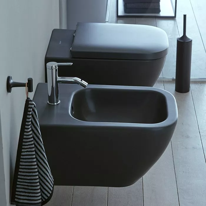 Подвесные биде  Santehnika Room DURAVIT (Happy D.2) Биде подвесное 355 x 540 мм, цвет антрацит матовый