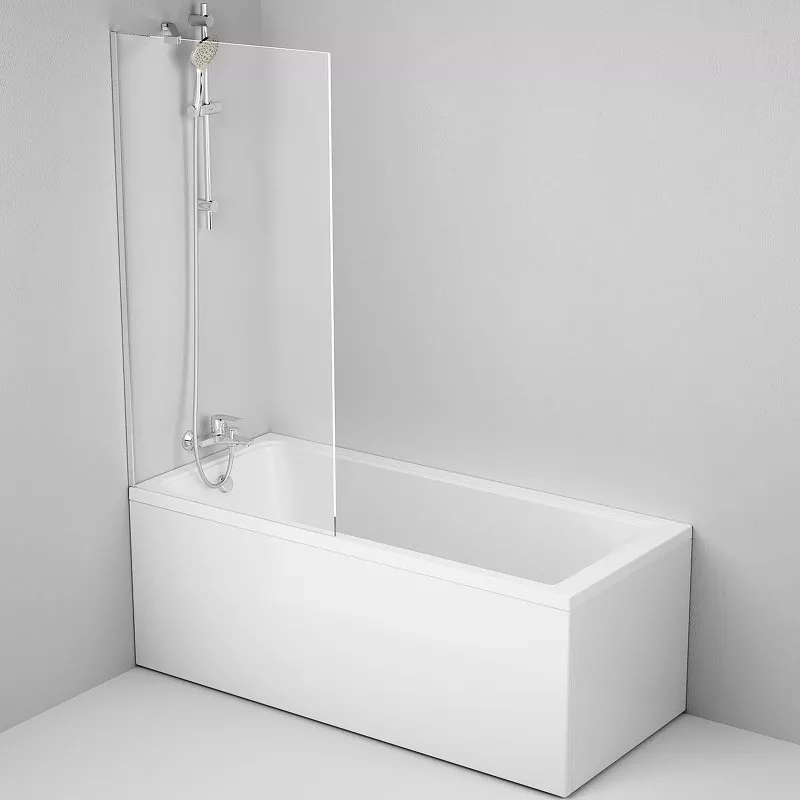 

Акриловая ванна со шторкой AM.PM Gem 150х70 белая