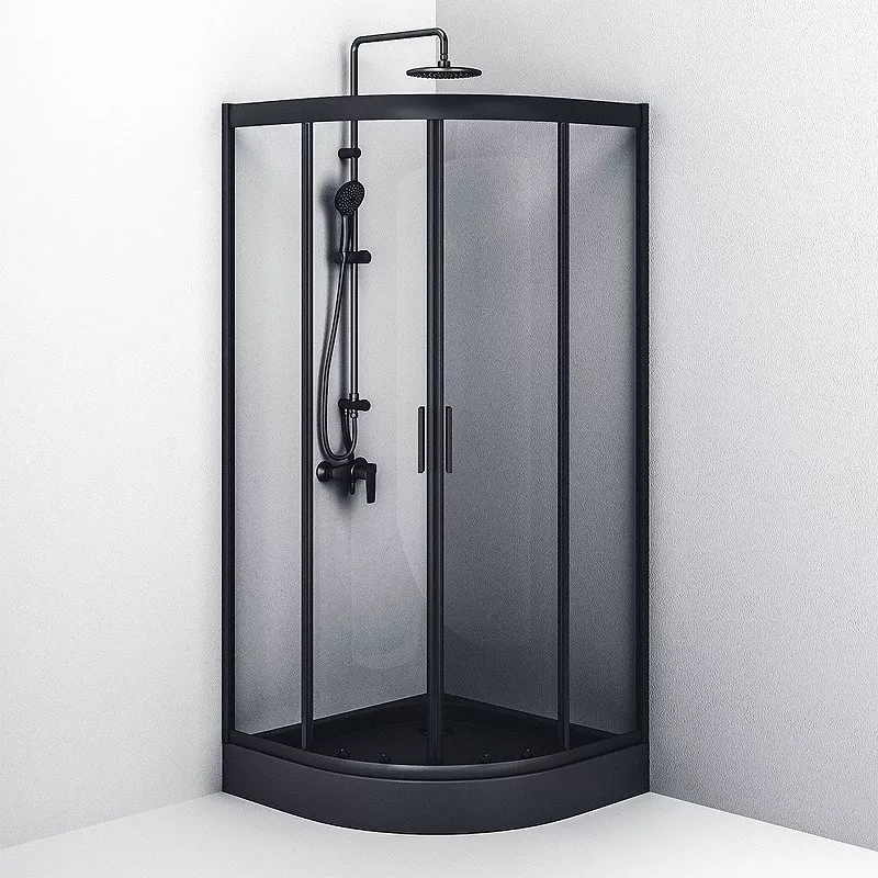 

Душевой уголок AM.PM Gem W90G-401-090BT 90x90, профиль черный